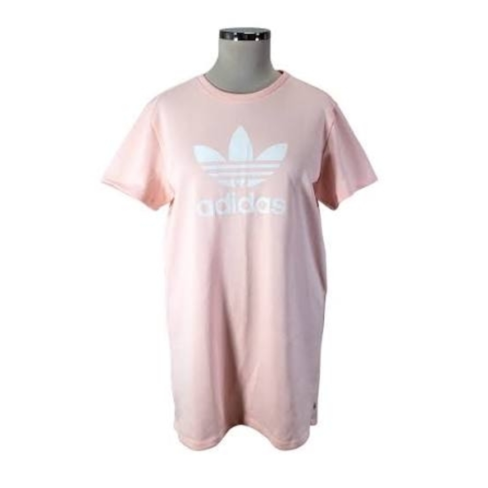 Adidas Light Pink Tee with White Logo